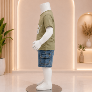 ست تیشرت شلوارک پسرانه طرح پوما مدل جین - Image 5