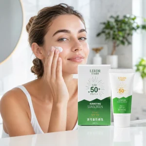 استفاده روزانه از کرم ضد آفتاب LERDR روی صورت