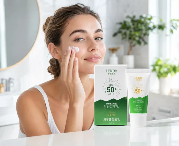 استفاده روزانه از کرم ضد آفتاب LERDR روی صورت