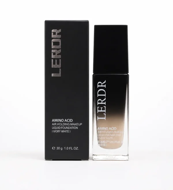 کرم پودر مایع LERDR رنگ Ivory White با جعبه سیاه
